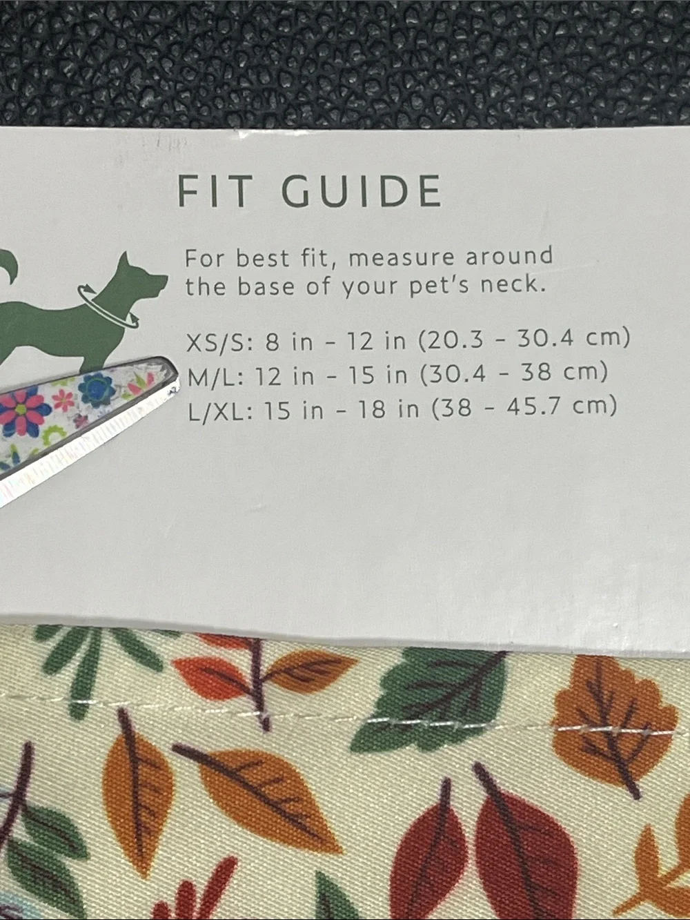 SportPet Fall Florals Pet Bandana size M/L NWT